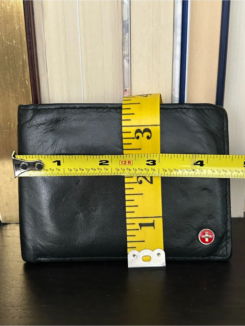 Alpine Swiss - Black Leather Men's Bifold Wallet